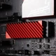 Охлаждающий радиатор Jonsbo Heatsink NVMe M.2 2280 алюминиевый сплав с термопрокладками Красный (J2280-RED) - изображение 4
