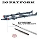 Двухкоронная вилка для фетбайка Himalo 26х4.0" 135мм Fat Fork воздушный ход 190 mm усиленная для fatbike Черная - изображение 13