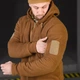 Флисовый спортивный костюм 7.62 Tactical кофта с капюшоном + штаны койот размер S - изображение 6