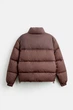 Дута куртка з ріпстопу Zara S коричневий 6985/320/730 - изображение 9