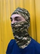 Тактична балаклава тонка трикотажна військова весна-осінь піксель - зображення 1
