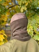 Зимний тактический флисовый бафф армейский теплый олива - изображение 2