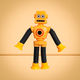 Игрушка Telescopic Robot Желтый - изображение 1