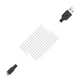 Міцний дата кабель Hoco X21 Silicone Lightning Cable (1m) black_white - зображення 3