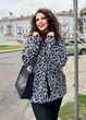 Женская теплая флисовая рубашка 1124513 4XL (60-62) Серый леопард - изображение 2
