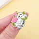 Значок (пин) BROCHE брошь бижутерия Медицина Цветущее Сердце серебристый BRGV114326 - изображение 3