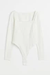 Боди H&M XXL белый 18101123802 - изображение 1