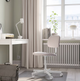 Офисное кресло BLECKBERGET IKEA 305.638.71 белый/оранжевая полоска - изображение 2