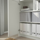 Книжкова шафа з дверима панель/скло BILLY/OXBERG 160x30x202 см IKEA 792.807.38 білий - зображення 3