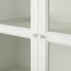 Книжкова шафа з дверима панель/скло BILLY/OXBERG 160x30x202 см IKEA 792.807.38 білий - зображення 6