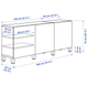 Тумба для хранения BESTA IKEA 994.217.37 дуб коричневий - изображение 6