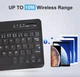 Бездротова акумуляторна клавіатура Bluetooth Magic Keyboard для ПК, телефону, ноутбука, планшета iPad Air/Pro 9.7"/10.2"/10.5"/10.9"/11"/12.9" (2017-2025р) Чорна - зображення 4