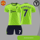 Форма футбольна дитяча Ronaldo (Роналдо) 7 Manchester United (Фанатська версія), р. 30 зріст 155-165см. салатова - изображение 1
