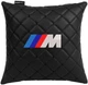 Подушка EVAtech ECO 30 х 30 см BMW M Черная с черной нитью (SPSCSSBBV006) - изображение 1