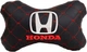 Подушка на подголовник EVAtech ECO 27 х 16 см Honda Черная с красной нитью (SPCRBRVV060) - изображение 1