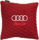 Подушка EVAtech 30 х 30 см Audi Красная с красной нитью (SPSALMRRRRV003) - изображение 1
