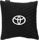Подушка EVAtech 30 х 30 см Toyota Черная с черной нитью (SPSALMRBBV030) - изображение 1
