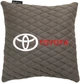 Подушка EVAtech 30 х 30 см Toyota Сіра з сірою ниткою (SPSALMRGGV031) - зображення 1