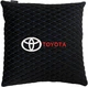 Подушка EVAtech 40 х 40 см Toyota Черная с синей нитью (SPBALMRBLV031) - изображение 1