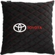 Подушка EVAtech 40 х 40 см Toyota Черная с красной нитью (SPBALHRBRV031) - изображение 1