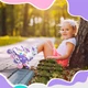 Роликовые коньки раздвижные Inline Skates PU свет размер 34-38 стелька 21-23,5 см Violet (61203-М) - изображение 5