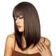 Парик Medium Ombre Brown, натуральные синтетические волосы - изображение 5
