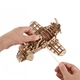 Дерев'яний механічний 3D конструктор Ugears Літак Скажений Шершень (70183) - изображение 3