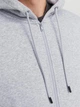 Толстовка на молнии мужская Jack & Jones 12250596 4XL Серая (5715501794741) - изображение 6