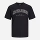 Футболка хлопковая длинная мужская Jack & Jones 12257579 L Черная (5715516385941) - изображение 7