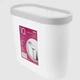 Мусорное ведро узкое без крышки MVM BIN-08 10L WHITE - изображение 2