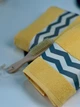 Набор махровых полотенец с зигзагами Osborn Textile 50х90 70х140 см Желтый 500 г\м2 - изображение 6