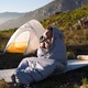 Спальник з натуральним пухом Naturehike CW400 NH18C400-D, p-р L, жовто-сірий - зображення 8