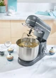 Кухонный комбайн, планетарный миксер, тестомес SilverCrest SKM 600 C2 антрацит (5 л, 600 Вт, Teflon) - изображение 9
