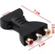 Аудіо адаптер - перехідник CUJMH HDMI до 3 RCA AV конвертер для телевізора / плеєра, чорний (98739503) - зображення 7