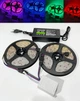 Світлодіодна стрічка 10 метрів (5м + 5м) з пультом RGB 5050 LED 12В + блок від мережі 220В на стелю, для кімнати - зображення 2