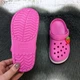 Кроксы детские для девочки Luck Line малиновые 30р (19,2 см) 5108_2 - изображение 5
