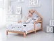 Дитяче ліжко будиночок Монтессорі BUSY WOOD на ніжках Модель 3 190x80 см натуральне дерево - зображення 4
