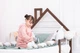 Детская кровать домик Монтессори BUSY WOOD на ножках Модель 3 190х90 см темная - изображение 5