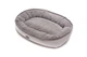 Овальный Лежак Harley and Cho Donut Soft Touch Gray L 100х70х21 cm Серый для собак (3102862) - изображение 3