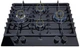 Варочная поверхность газовая Luxor RG 680 BGL BK турбо конфорка слева + подставка Wok в подарок черный - изображение 3