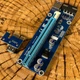 Райзер для видеокарты Riser PCI-Ex x1 to x16 Molex Sata ver.006S кабель 0.6м - изображение 3