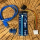 Райзер для видеокарты Riser PCI-Ex x1 to x16 Molex Sata ver.006S кабель 0.6м - изображение 6