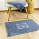 Махровое полотенце жаккардовое для ног GM Textile 50х70см 600г/м2 (Бирюзовый) - изображение 2