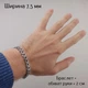 Серебряный браслет мужской плетение Рамзес ширина 7,5 мм черненый длина 19 см 85056/19 + брендовая упаковка - изображение 8