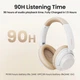 Наушники беспроводные UGREEN HP202 HiTune Max5 Hybrid ANC Headphones (15809) белые - изображение 5
