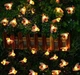 Уличная гирлянда на солнечной батарее Пчелки 6,5м, 50 LED, 8 режимов, Теплый белый - изображение 3