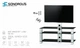 Підставка для телевізора Sonorous PL 2430-B-INX - зображення 2