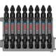 Набор двусторонних бит Bosch Impact Control PH2-PH2 65 мм, 8 шт (2608522337) - изображение 1