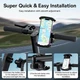 Тримач для телефону Baseus QuickGo Series Bike Phone Mount на велосипед/мопед/мотоцикл 5.7-7.2" (C40561500113-00) Black - зображення 13