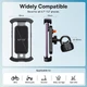 Тримач для телефону Baseus QuickGo Series Bike Phone Mount на велосипед/мопед/мотоцикл 5.7-7.2" (C40561500113-00) Black - зображення 14